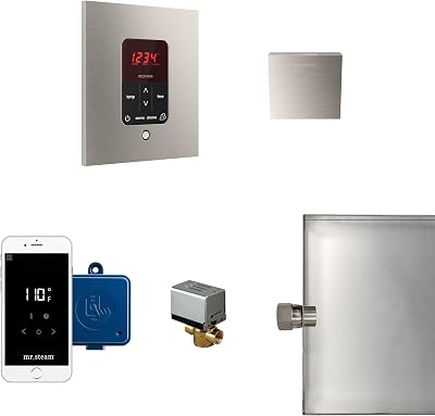 Mr. Steam, Brushed Nickel Msbutler1 Sq-bn Package, Size