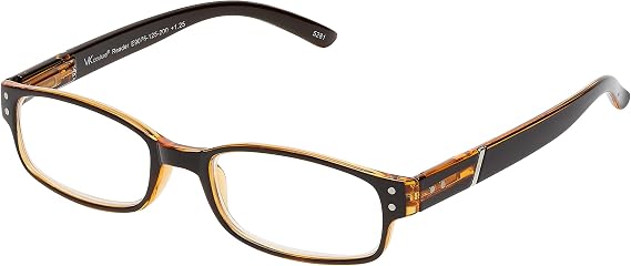 SAV Eyewear (Select-A-Vision) Victoria Klein Fashion Round Reading Glasses 9076 Brown, 1.25