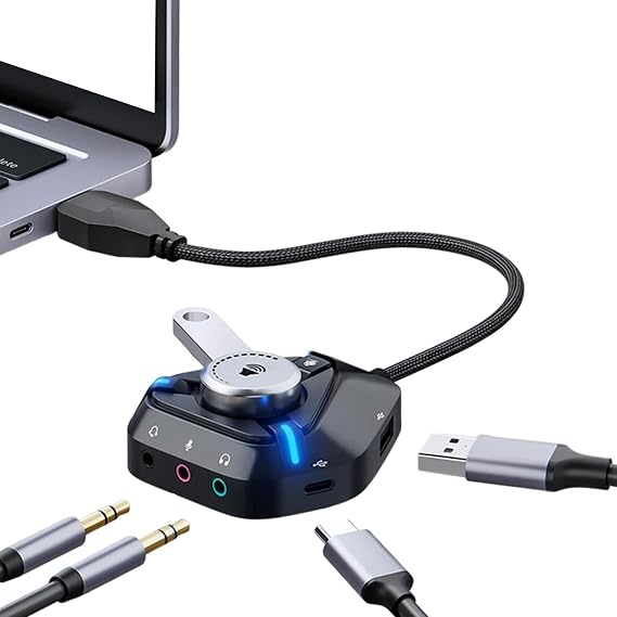 USB Sound Card for Pc Type-C External Player