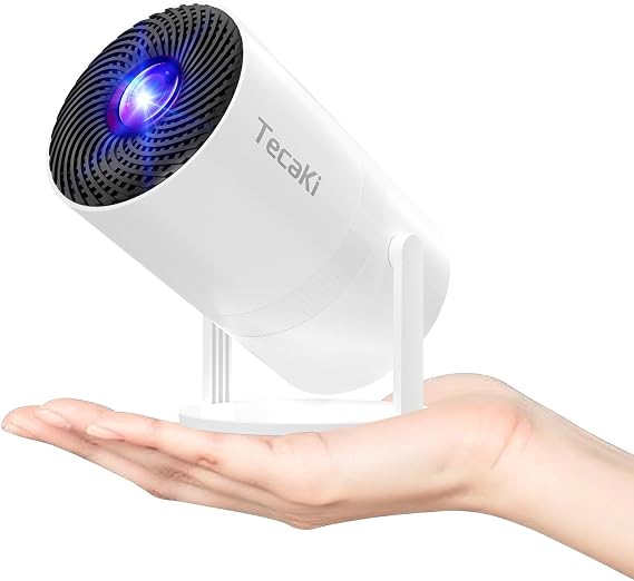 [Built-in Apps] Mini Projector with WiFi and Bluetooth, 210 Rotatable Portable Projector, 1080P Support Movie Projector for Bedroom, Compatible with Smartphone/TV Stick/HDMI/USB