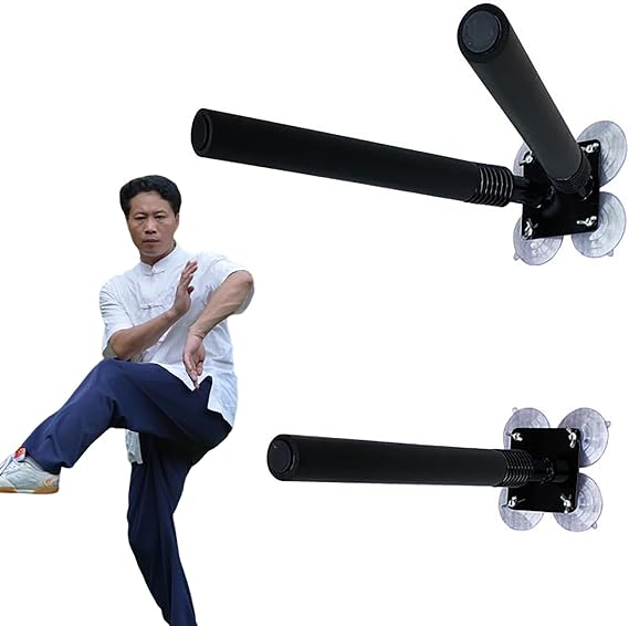 Wing Chun Dummies for Practicing Chinese Kung Fu, Ready-to-Use Wall Mount Suction Cup Boxing Karate Dummy, Outdoor Indoor Wing Chun Dummy Spring Arm