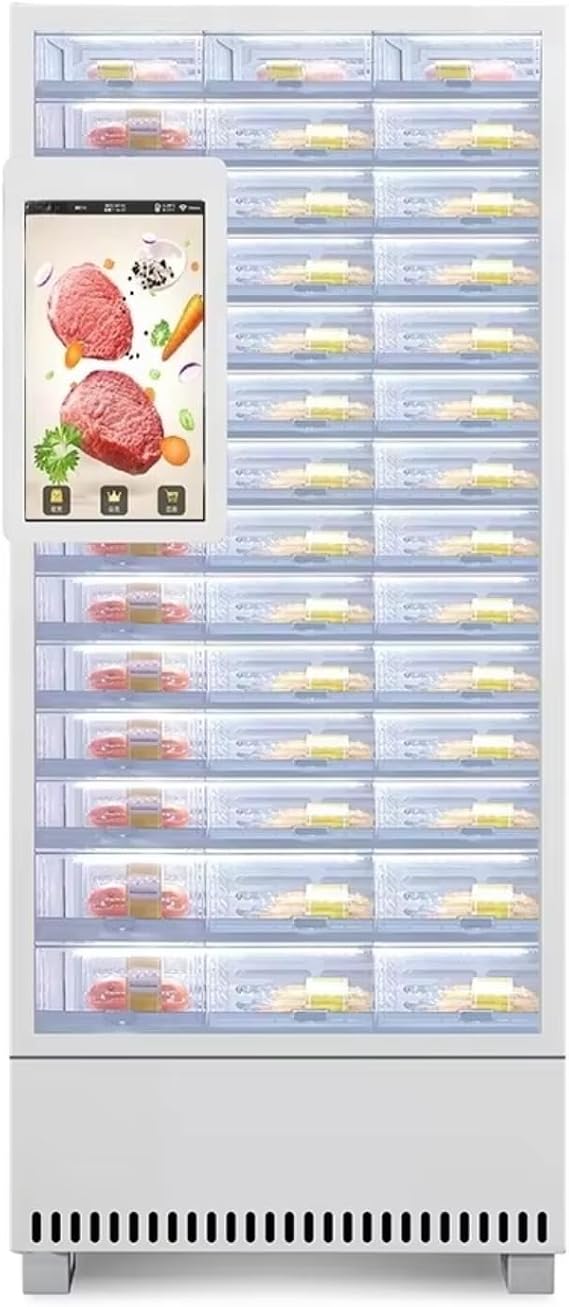 24/7 Self-Service Vending Machine with Cooling System, Smart Temp Control for Food, Drinks & Snacks, Ideal for Commercial Spaces, Convenience Stores & Shopping Areas