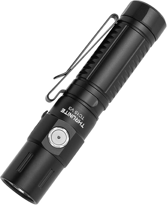 ThruNite TC15 V3 LED Flashlight, 2403 High Lumens USB-C Rechargeable Flashlights, 732ft Beam EDC Tactical Flashlight, Pocket Handheld Flash Light for Camping, Emergency & Outdoor
