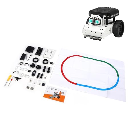 Robot Car Kit, Programmable Visual Tracking Robot, Color Recognition, Smart Car for Beginners, Obstacle Avoidance Robot Car for Students STEM Education