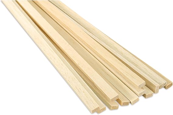 Balsa Wood 1/4 X 1/2 X 36in (7) - Quantity is Listed in Parenthesis in Title