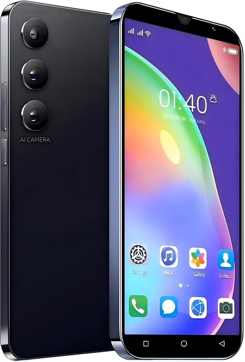 Unlocked Cell Phone, Android 13 Mobile Phones 5.2inch HD Screen, Dual SIM, 1+16G ROM/SD to 128GB, Dual Camera/2850mAh Big Battery Smart Phone (Black-1)