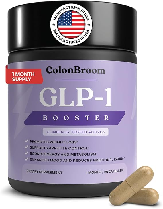 ColonBroom GLP-1 Weight Management for Women & Men, Vegan, 60 Count
