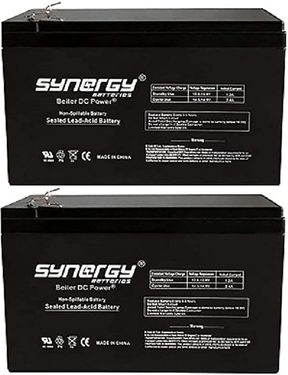 Power King Compatible Battery Replacement. Enduring 6-DW-7 12V 7AH - 2 Pack