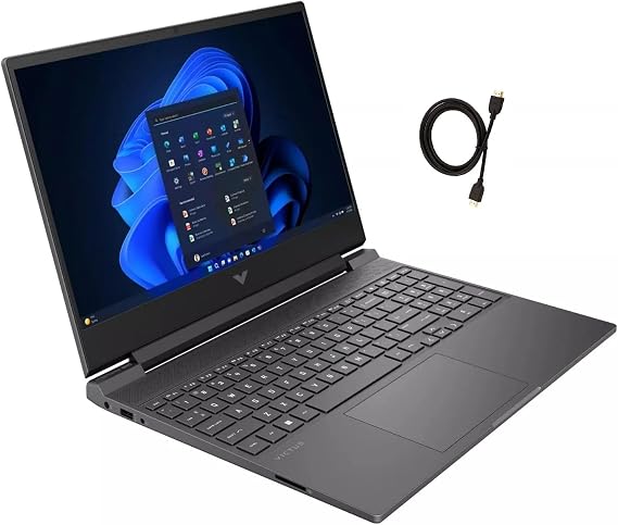 HP Victus 15.6" FHD IPS 144Hz Premium Gaming Laptop, 13th Gen Intel 8-Core i5-13420H Upto 4.6GHz, 16GB RAM, 1TB PCIe SSD, NVIDIA GeForce RTX 4050 6GB GDDR6, Windows 11 Home + HDMI Cable, Silver