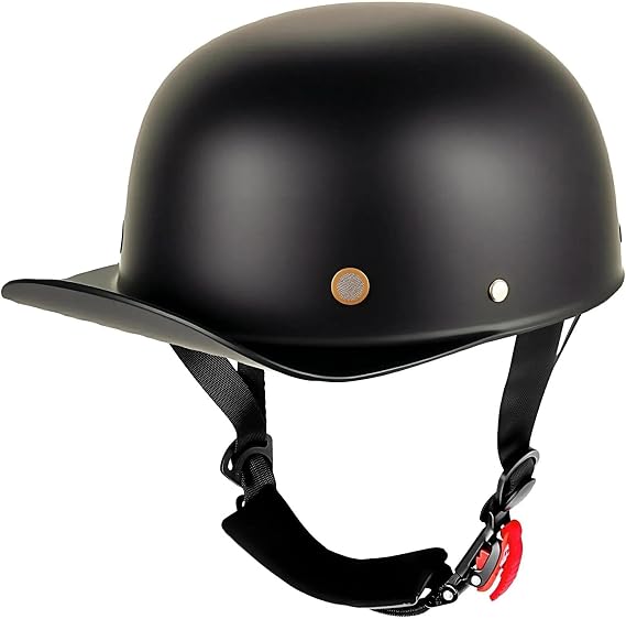 Yesmotor Motorcycle Half Helmet Baseball Cap-DOT Approved