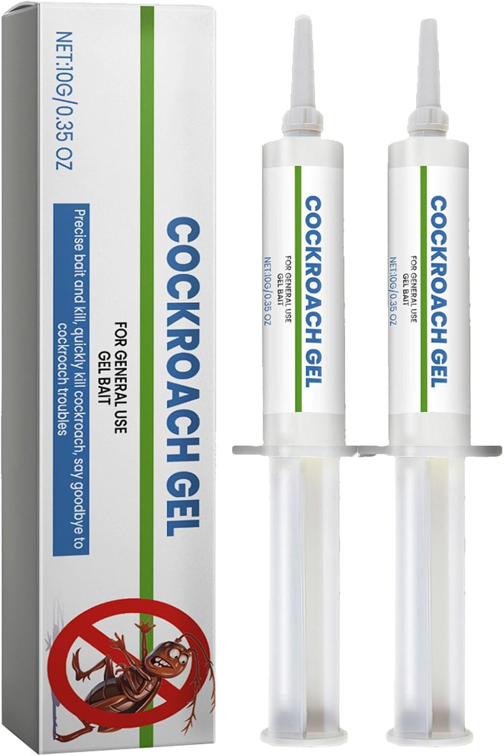 Cockroach Killer，2PCS Cockroachh Trap，Roach Trap Master，Cockroaches Killer Gel Bait，Powerful Cockroach Repellent Insect Roach Killer，10g*2