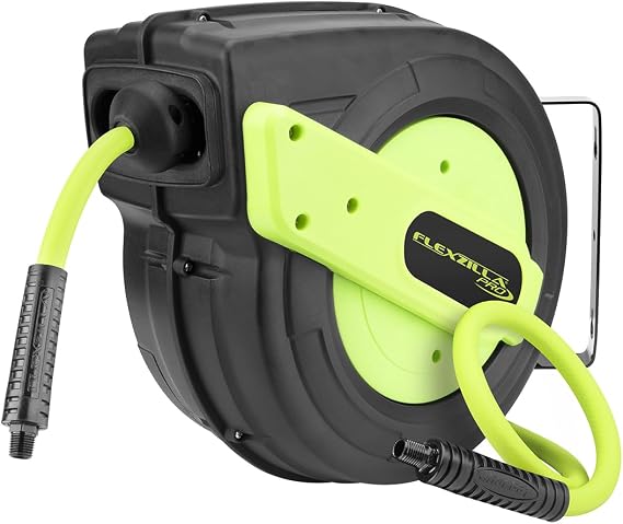 Flexzilla Flexzilla Pro Enclosed Plastic Retractable Air Hose Reel, 3/8" x 50'