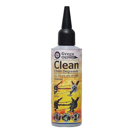 Green Oil Clean Chain Cycle Degreaser Gel, Biodegradable, Natural, Eco Friendly, Free of Palm Oil and Petroleum, Recycled Plastic Bottle
