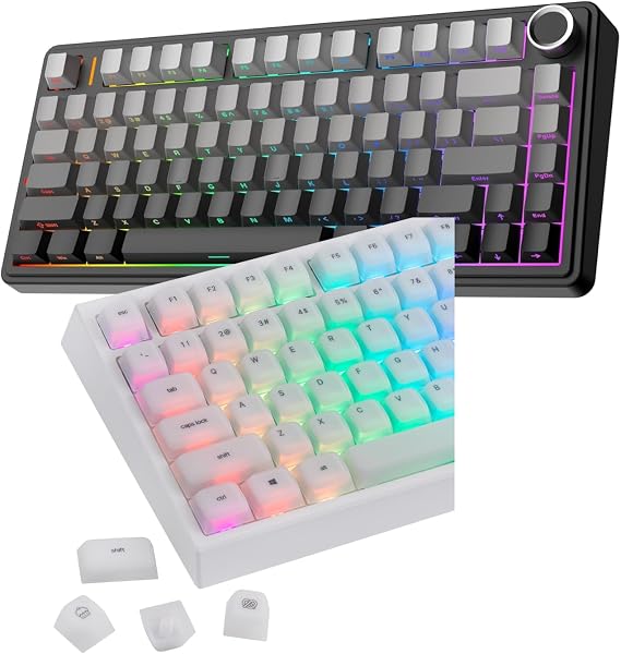 EPOMAKER x Aula F75 Gaming Keyboard x AegisSil Silicone Key Cap Set