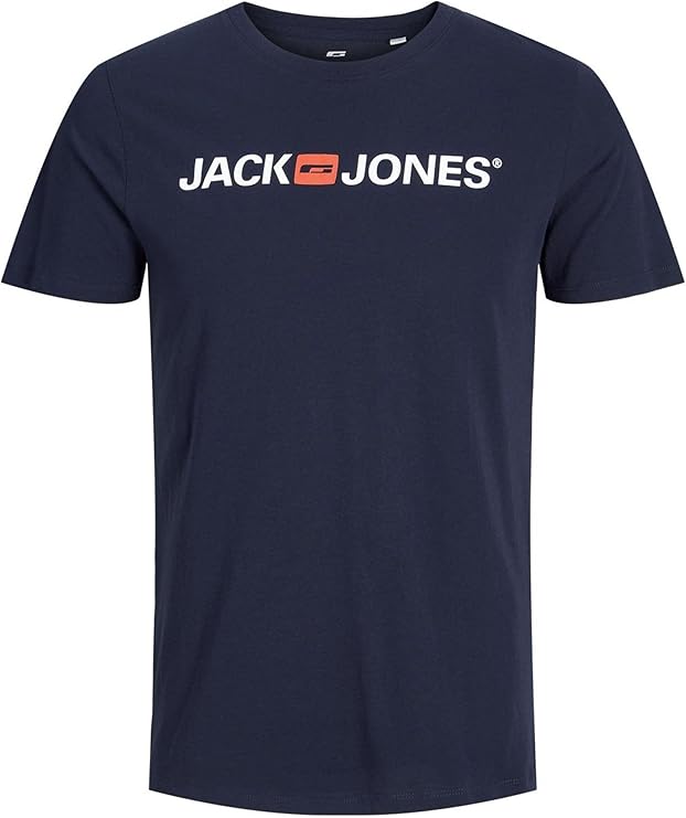 JACK & JONES Men's Jjecorp Logo Tee Ss Crew Neck Noos Ps T-Shirt, 3XL | T-shirt