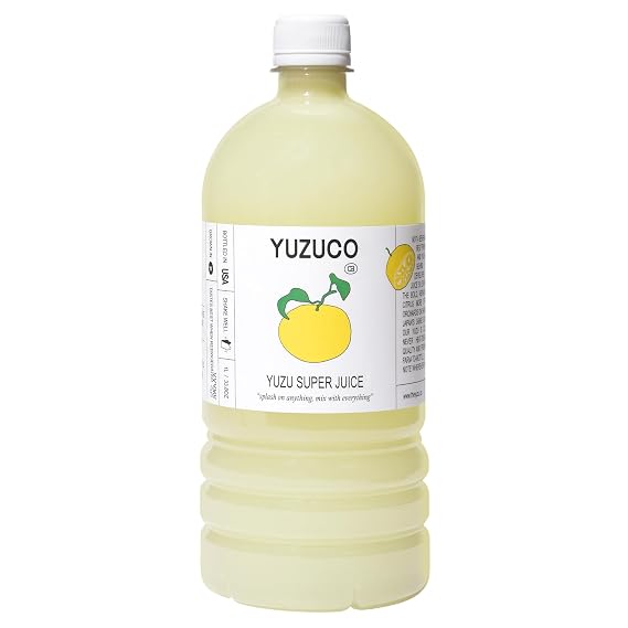 YUZUCO Yuzu Super Juice (36.4oz, Pack of 1) Award-Winning Japanese Yuzu Juice Blend with Lively Citrus Notes, Crafted Specifically for Cocktails, Vinaigrettes & Marinades. HPP-Treated for Freshness. Sustainably Sourced from Japan, Bottled in California.