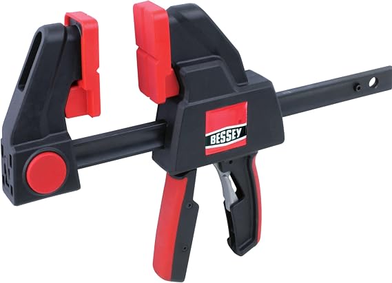 BESSEY EHK SERIES - 600 lb Clamping Force - 06 in - EHKXL06 Trigger Clamp Set - 3.125 in. Throat Depth - Wood Clamps, Tools, Equipment for Woodworking, Carpentry, Home Improvement, DIY