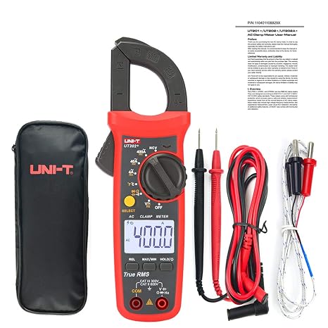 UNI-T UT202+ Portable Multimeter Automatic Range True RMS Clamp Meter with LCD Display