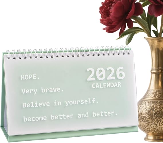 Desk Calendar 2026 Portable Monthly Planner Decoration