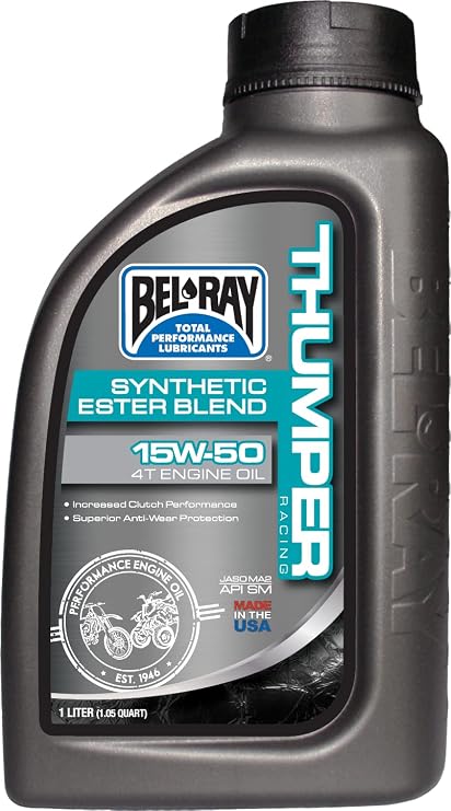 Bel-Ray 99520-B1LW Thumper Racing Synthetic Ester Blend SAE 10W-40 4T Engine Oil - 1 Liter