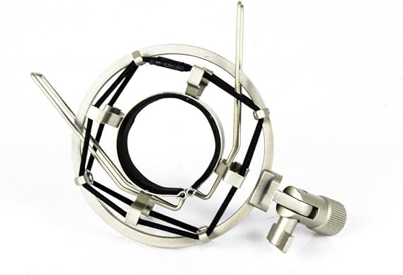 MXL Silver Shock Mount, compatible with Studio Projects C1 Microphone