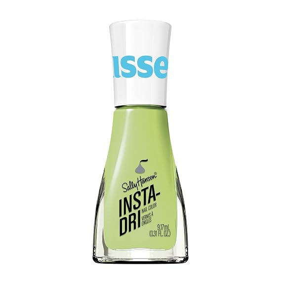 Sally Hansen Insta-Dri Hershey Kisses Nail Polish | Quick Dry, Long Lasting, Streak-Free Shine | Opaque, Glossy | 724 KISSES on My Mind | Pale Pistachio Green Nail Color
