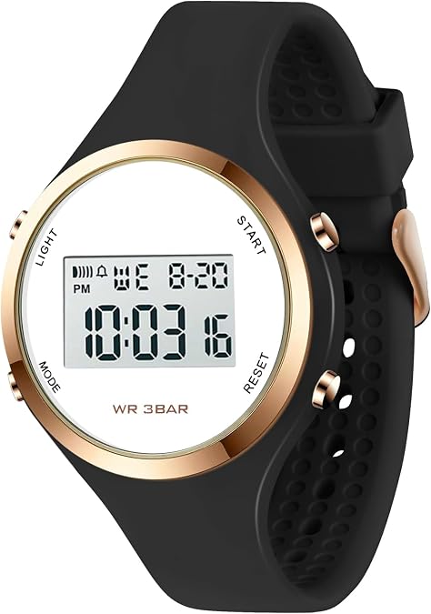 Women LED Display Elecreonic Watch Fashion Chrono Alarm Digital Clock Woman Outdoor Sport Wirstwatch