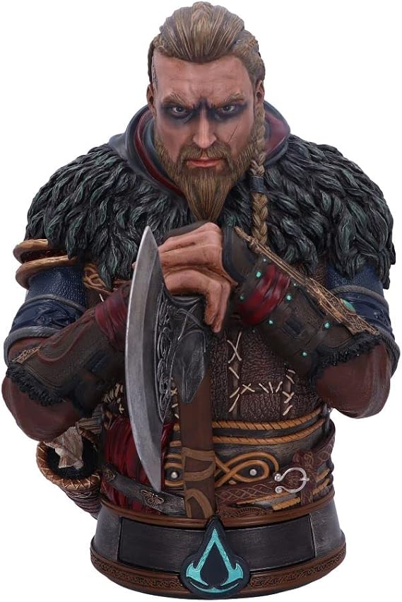 Nemesis Now Officially Licensed Assassin's Creed Valhalla Eivor Bust, Multi Coloured, 32cm, Resin