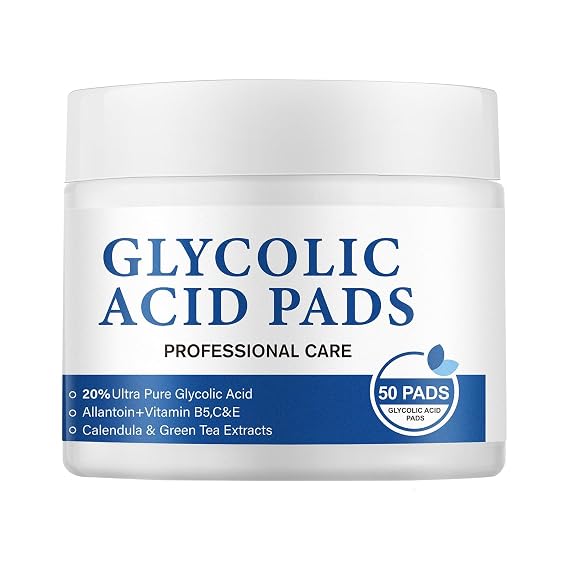 Glycolic Acid 20% Resurfacing Pads for All the Skin Type,50 Count