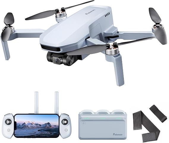 Potensic ATOM SE Fly More Combo Bundle with Elastic Strap of Propeller