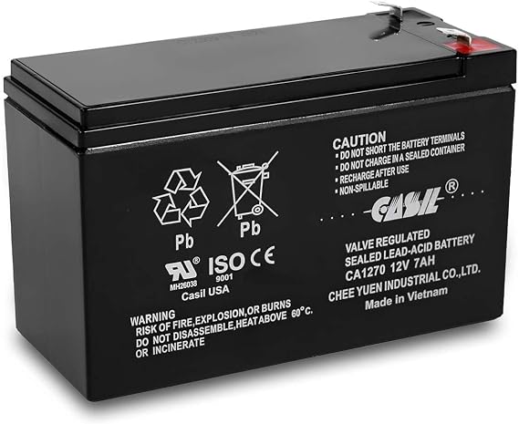Casil FirstPower 12v 7ah First Alert ADT Alarm Battery