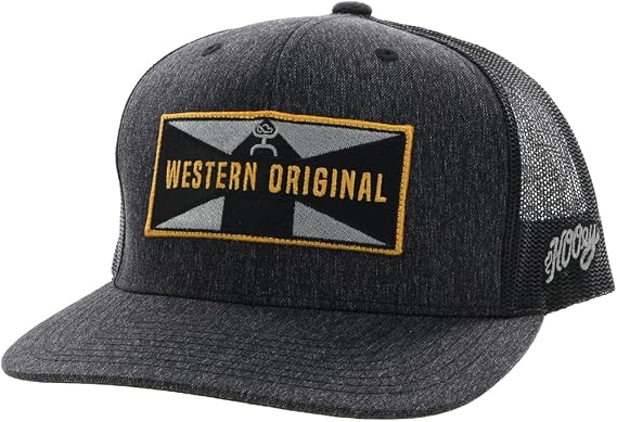 HOOEY Holley 6 Panel Trucker Hat w/Patch Black