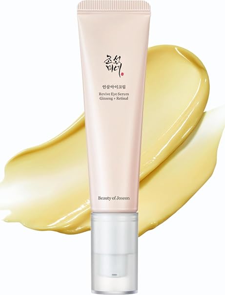 Beauty of Joseon Revive Eye Serum Ginseng + Retinal Korean Skincare Eye Cream Ideal with Eye Pads Against Wrinkles Uneven Skin Tone Serum for Eye Care 30 ml