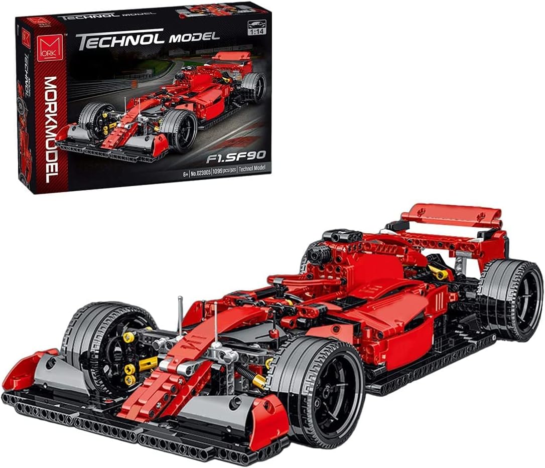 Technik Racing Car Building Block Model, 1099 PCS 1:14 Sports Car Racing Building Set Model Kits Vehicle Construction Toys, Collectible Vehicl Toy for Adults and Teens