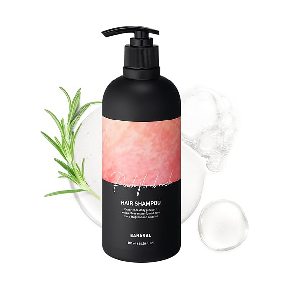 Korean Rosemary Shampoo, Scalp Care, Peach Floral Musk, 16.9 fl oz