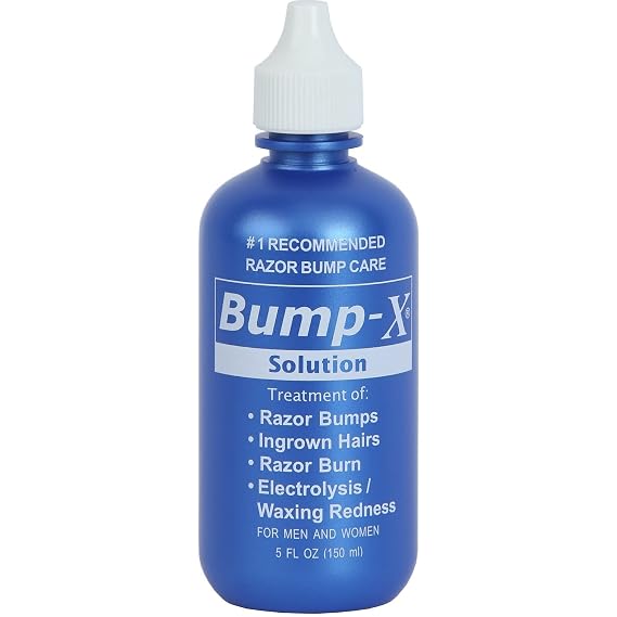 REXSOL Bump-X Solution | Treatment of: Razor Bumps, Ingrown Hairs, Razor Burn, Electrolysis/Waxing Redness | For Men & Women. (150 ml / 5 fl oz)