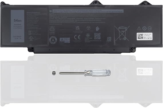 DR02P Battery for Dell Latitude 5440 5540/for Precision 3480 3490 3580 3590 | 803W6 0803W6 2X1V9 02X1V9 11.4V/54Wh/4623mAh/3-Cell