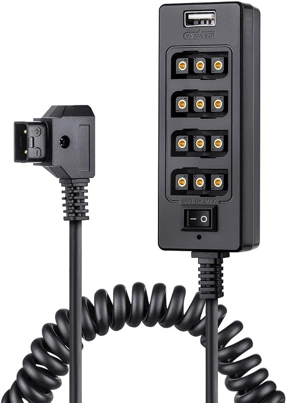 Dtap Splitter D-tap Ptap to 4Female Dtap Hub with USB A Port Dtap Hub