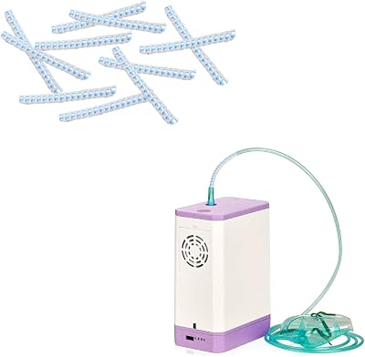 10Pcs Oxygen Tube Support Crimp Straightener for Oxygen Hose Tubing Supports | Keep Oxygen Hose from Kinking Compatible with Oxygen Concentrator Portable Oxygen Tubing Accessories Silvery