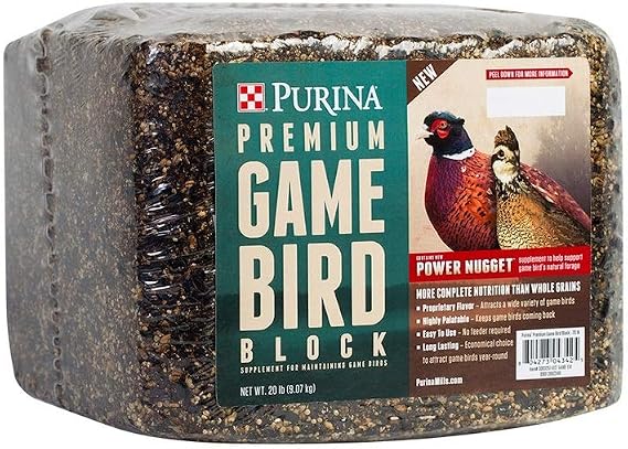 Purina | Game Bird Block | Nutritionally Complete Wild Bird Feed - 20 Pound (20 lb.) Block
