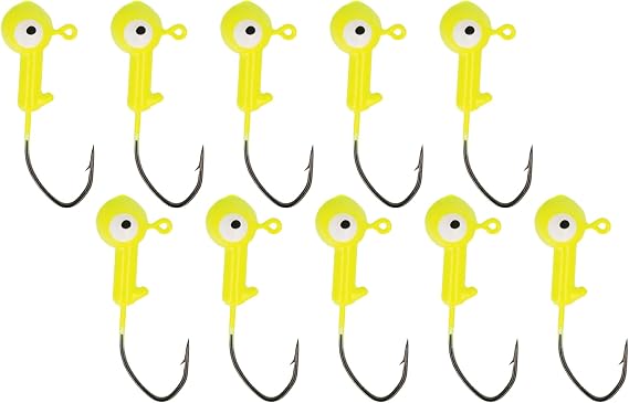 Eagle Claw Lazer Sharp Pro-V Ballhead Jig 10 Pack