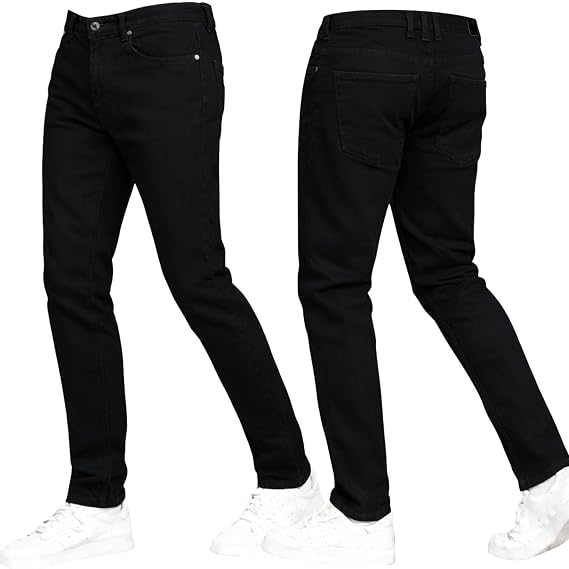 Crosshatch Stretch Slim Fit Jeans Mens Denim Designer Trousers Pants by JeanBase