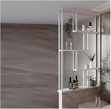 GRRICEPL Room Divider Wall Privacy Panels, Bathroom Entryway Privacy Screen, Translucent Glass Room Divider, Entryway Partition Separator, for Hotel Restaurant(White,70x90 cm)