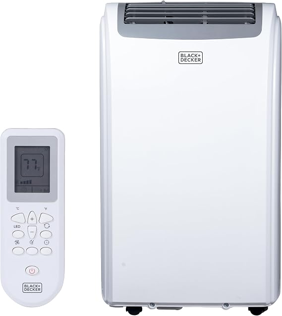 BLACK+DECKER Portable Air Conditioner with Heat, 12,000 BTU, BPP08HWTB