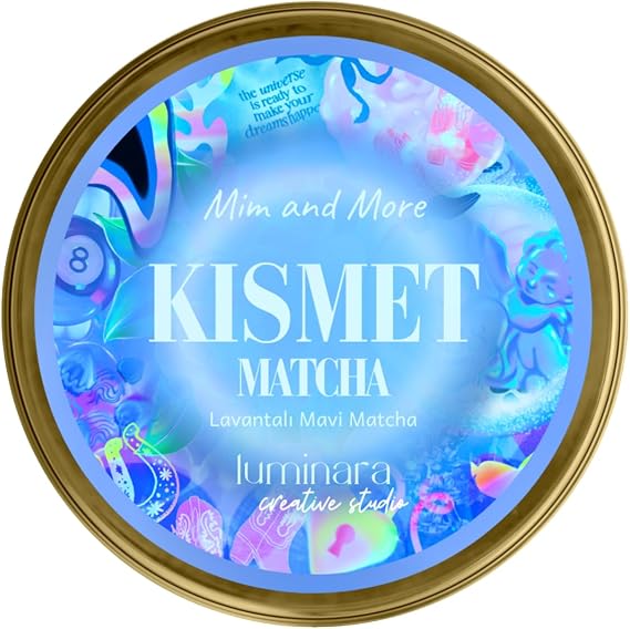 Mim And More Luminara Studio x Kısmet Matcha - Lavanta Aromalı Mavi Spirulina Superfood Matcha, 25 Gr