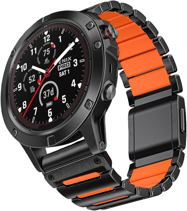 26mm Titanium Compatible for Garmin Fenix 8 51mm 7X 6X 5X Watch Band