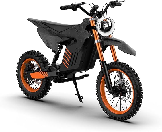 Electric Dirt Bike for Adults,2000W Electric-Motorcycle with Black Suspension Fork, 14"/12" Fat Tire with 48V 20.8AH Battery 37MPH Hydraulic Brakes Mountain Off-Road EBike for Teens Adults Age 13+