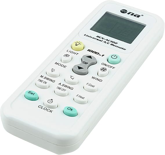 Nippon America Universal Air Conditioner Remote Control Compatible for Daikin, Hitachi, Carrier, Panasonic, LG, Sharp, Haier, Midea, Whirlpool, Bosch, Olympus, Toshiba, Samsung and 1000 More Brands