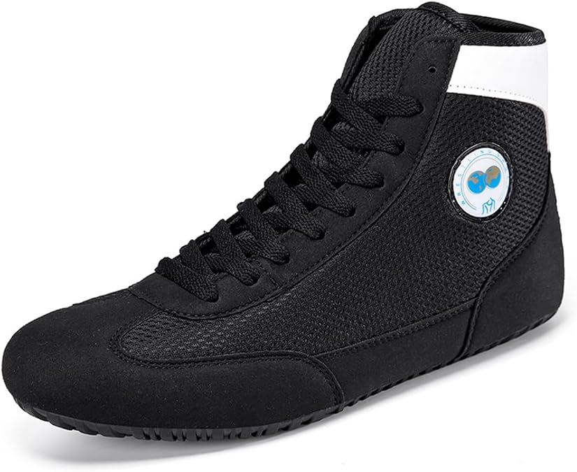 Men's Boxing Shoes Non-Slip Mesh Breathable Wrestling Boots Women's Kickboxing Fitness Training Boots