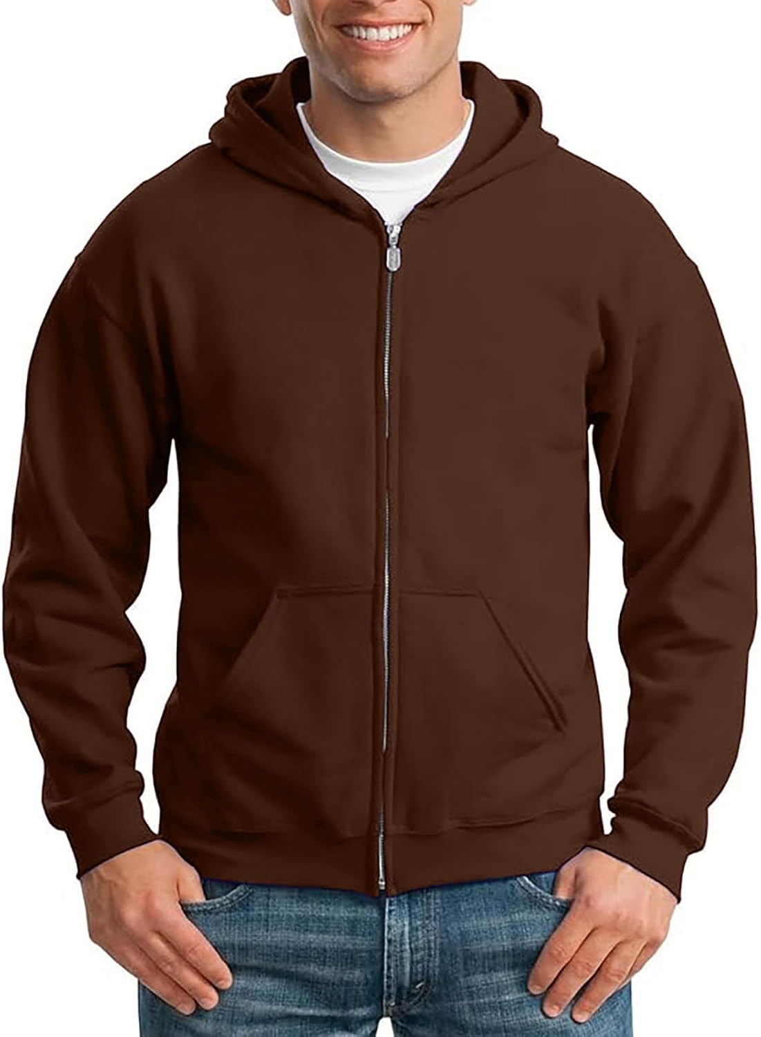 Hoodies for Men Oversized Hightweight Fleece Sweatshirt Athletic Workout Long Sleeve Pullover Casual Zip Up Hoodie Pocket